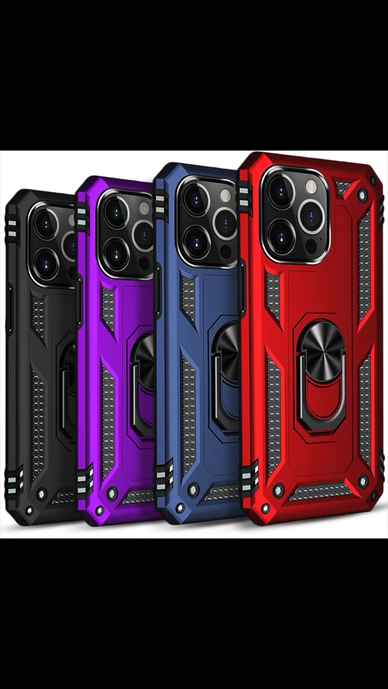 For iPhone 11/11 Pro Max Case Phone Cover Shockproof Kickstand + Tempered Glass