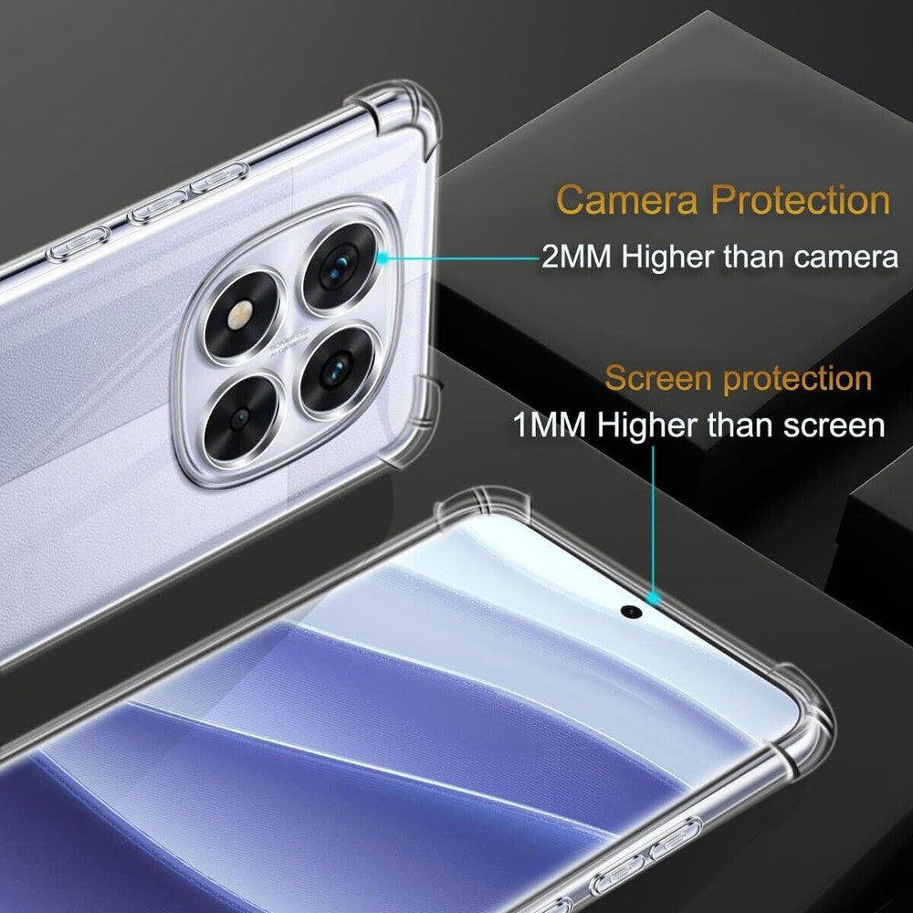 For Xiaomi Redmi Note 14 /Pro/Plus Case, Clear Silicone Gel Phone Cover Poco X7-