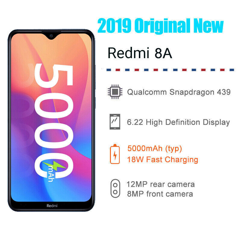 【Pre-Owned】Xiaomi Redmi 8A 32GB 64GB 4G LTE Unlocked Android Global Smartphone