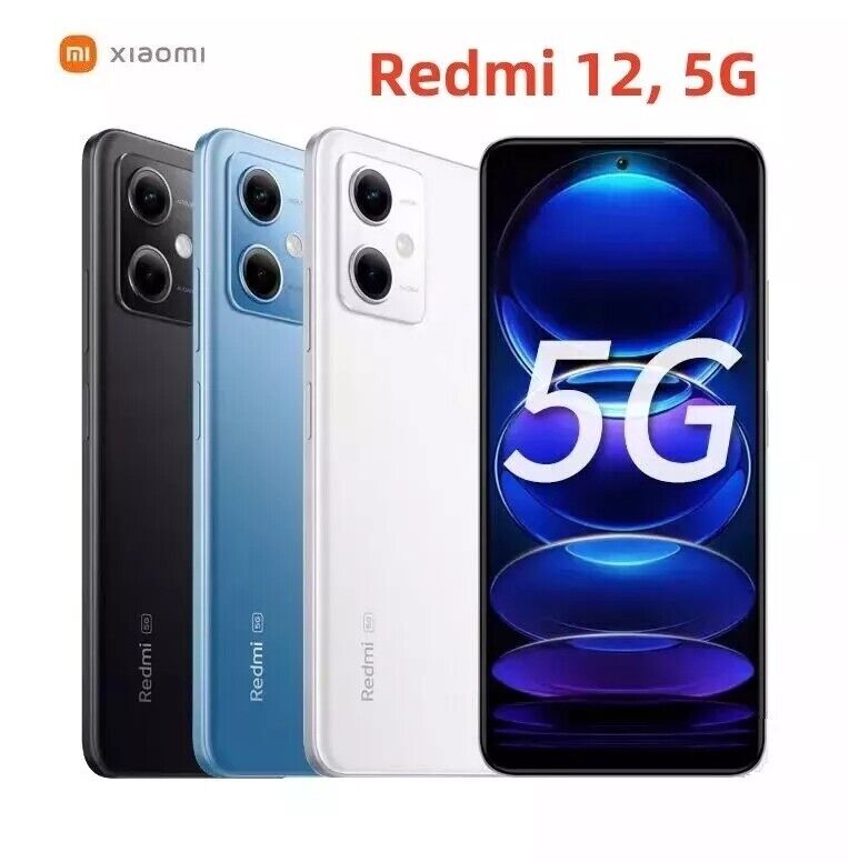 【Pre-Owned】Xiaomi Redmi Note 12 5G Android 6/128GB 8/128GB 8/256GB Phone 6.67" 48.0MP