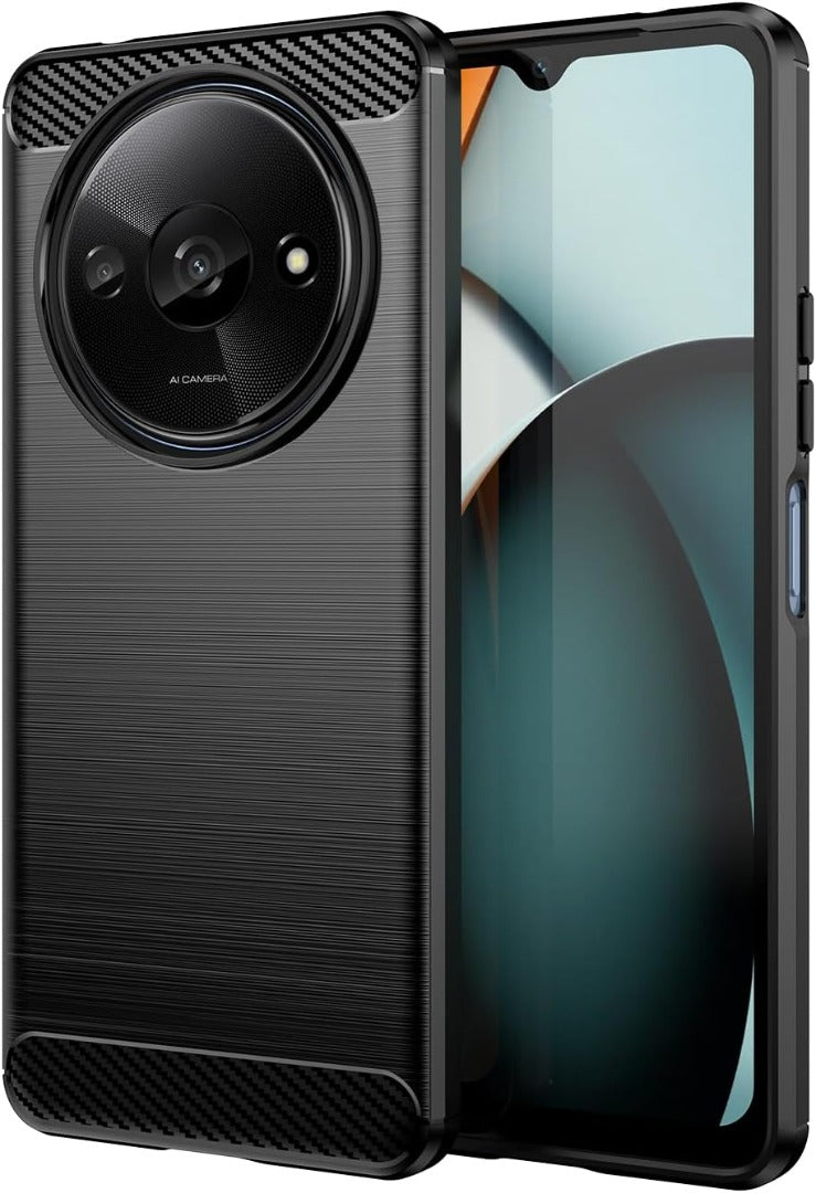 Case For Xiaomi Redmi A3 (2024), Silicone Carbon Fibre Shockproof Phone Cover