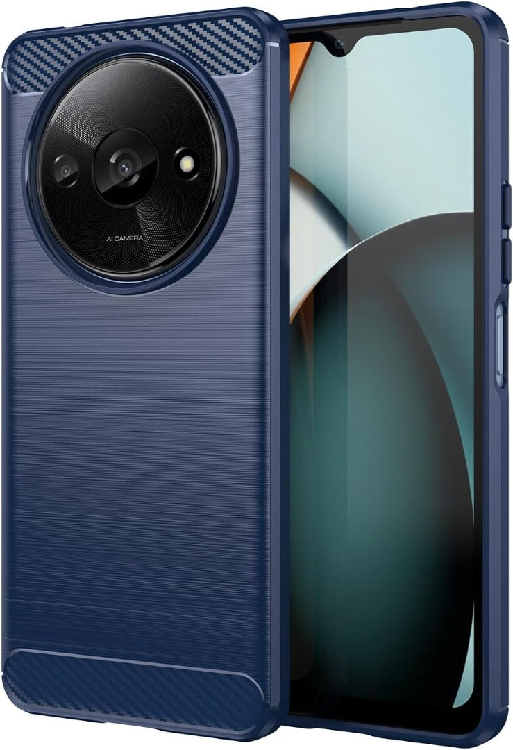 Case For Xiaomi Redmi A3 (2024), Silicone Carbon Fibre Shockproof Phone Cover