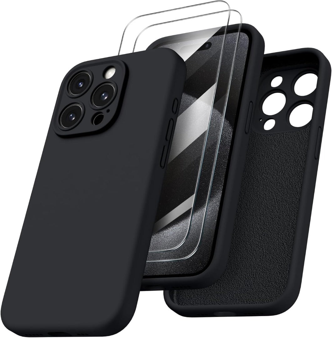 For Xiaomi Redmi 12 4G/5G Case, Black Silicone ARMOUR Shockproof Gel Phone Cover