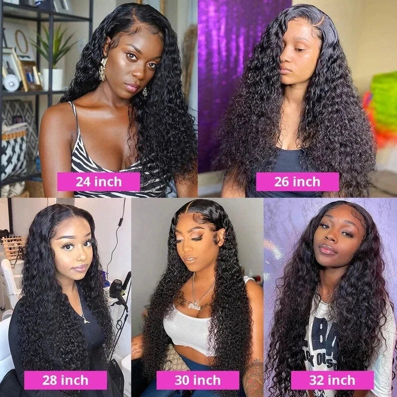 30 40 Inch 13x6 Raw Virgin Brazilian Hair HD Lace Frontal Wig Pre Plucked 13x4 Transparent Lace Front Human Hair Deep Wave Wigs