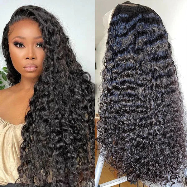 30 40 Inch 13x6 Raw Virgin Brazilian Hair HD Lace Frontal Wig Pre Plucked 13x4 Transparent Lace Front Human Hair Deep Wave Wigs