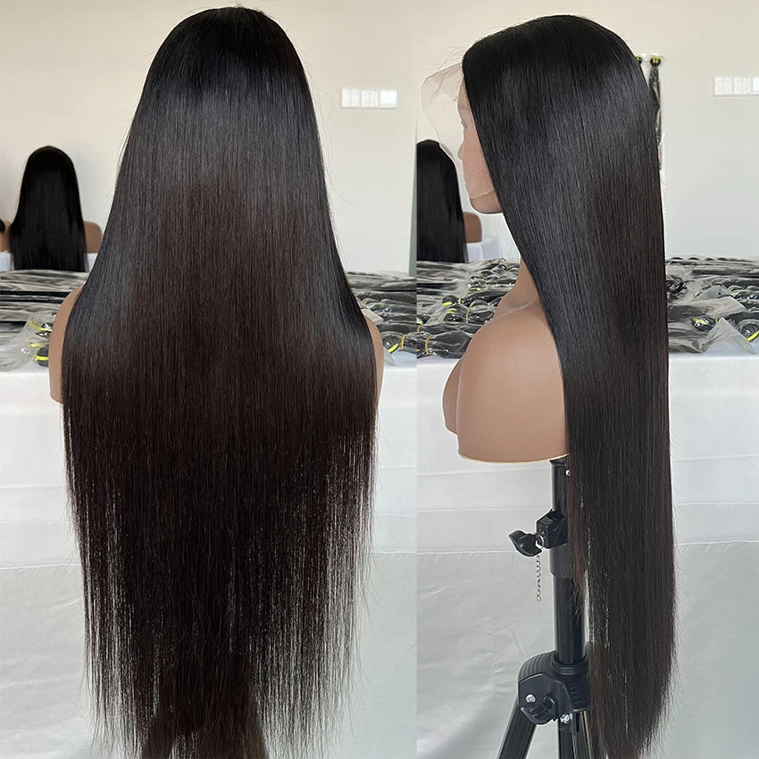 30 40 Inch 13x6 Raw Virgin Brazilian Hair HD Lace Frontal Wig Pre Plucked 13x4 Transparent Lace Front Human Hair Deep Wave Wigs