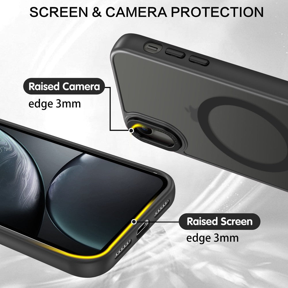 For iPhone XR 6.1" MagSafe Case Shockproof Matte Scratch Magnetic Cover