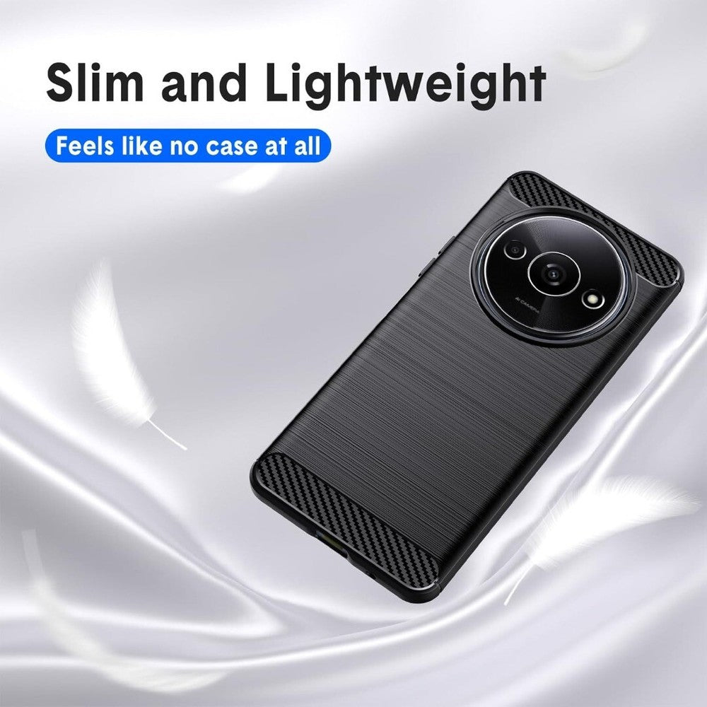 Case For Xiaomi Redmi A3 (2024), Silicone Carbon Fibre Shockproof Phone Cover