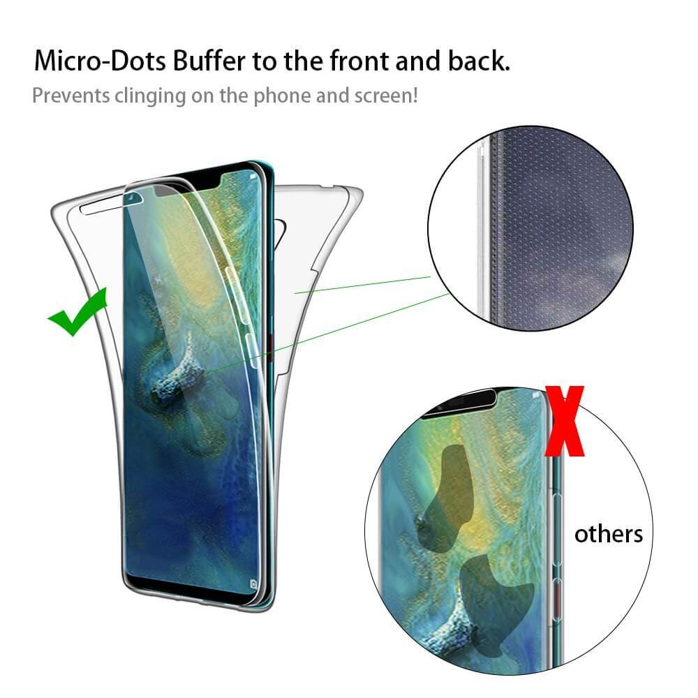 Case for Huawei Mate 20 Pro Full Body 360 Phone Cover Silicone Front