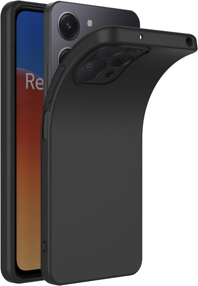 For Xiaomi Redmi 12 4G/5G Case, Black Silicone ARMOUR Shockproof Gel Phone Cover