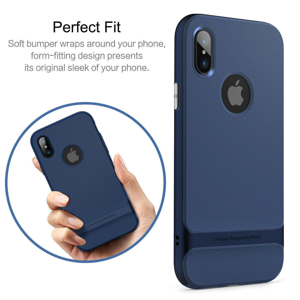 For Apple iPhone XS X Shockproof Phone Case +Tempered Glass Screen Protector