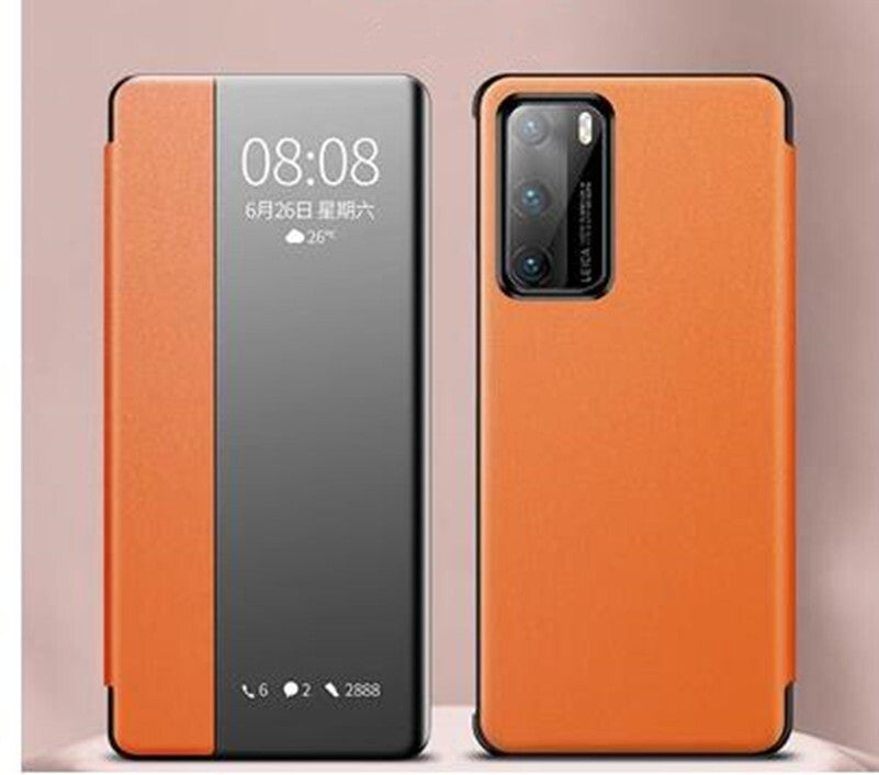 Smart View Protection Case Flip Cover for Huawei P40 Pro Mobile Phone