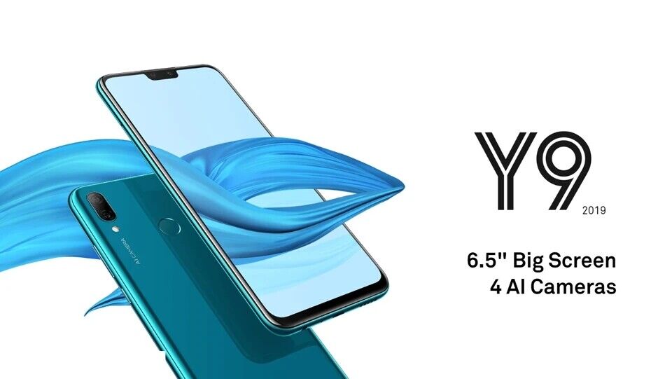 【Pre-Owned】Huawei Y9 2019 4G Dual SIM 128GB+4GB RAM 6.5 in Unlocked Smartphone-New Sealed