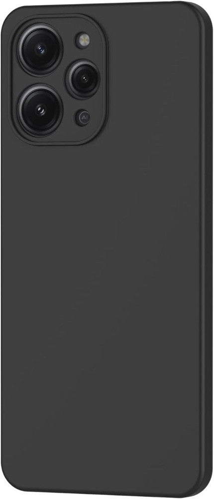 For Xiaomi Redmi 12 4G/5G Case, Black Silicone ARMOUR Shockproof Gel Phone Cover