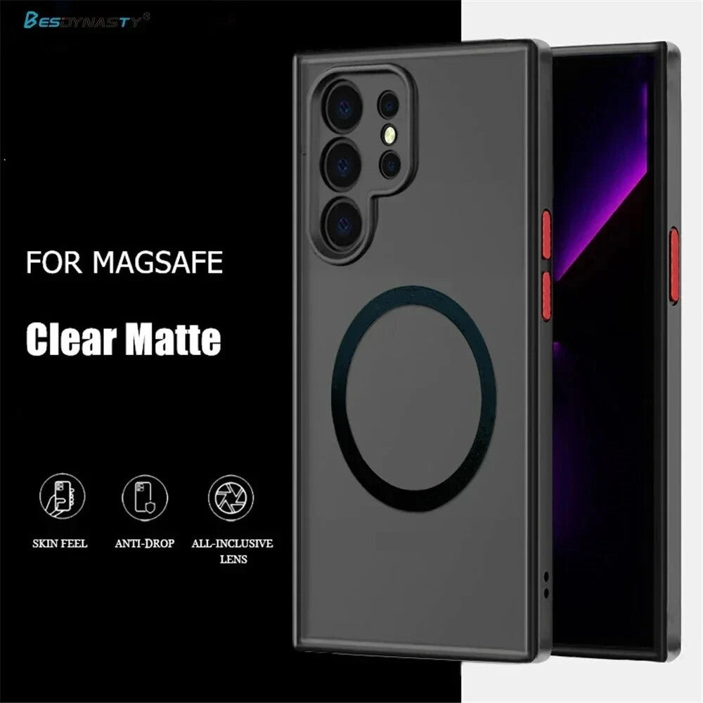 Phone Case For Samsung Galaxy S25 Ultra Plus Magnetic Shockproof Cover