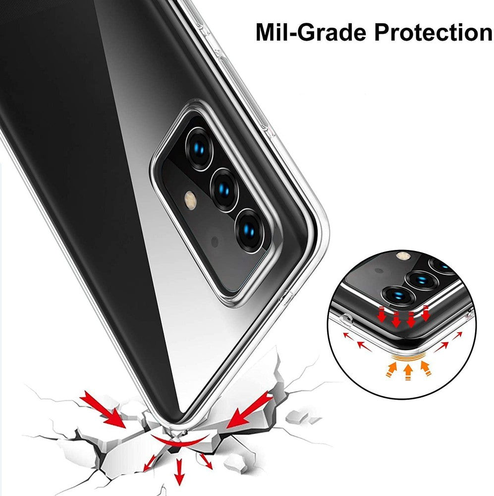 For Samsung Galaxy A13 4G Case, Slim Clear Shockproof Armor TPU Gel Phone Cover