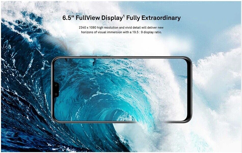 【Pre-Owned】Huawei Y9 2019 4G Dual SIM 128GB+4GB RAM 6.5 in Unlocked Smartphone-New Sealed