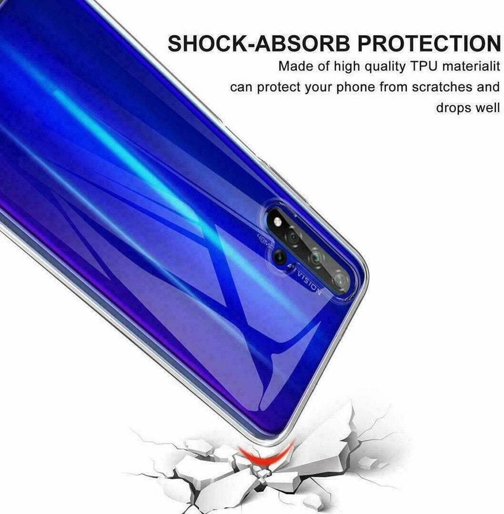For OPPO REALME 6 SHOCKPROOF TPU CLEAR CASE SOFT SILICONE GEL BACK SLIM COVER