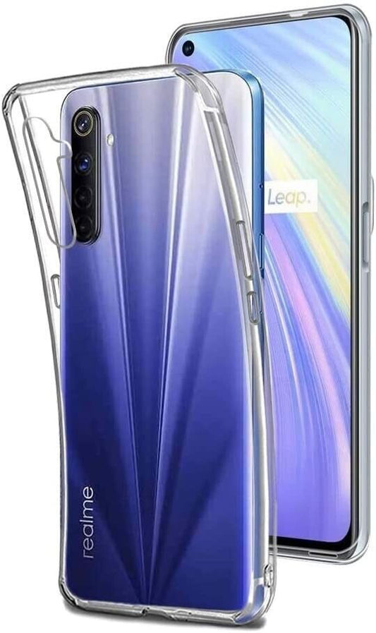 For OPPO REALME 6 SHOCKPROOF TPU CLEAR CASE SOFT SILICONE GEL BACK SLIM COVER