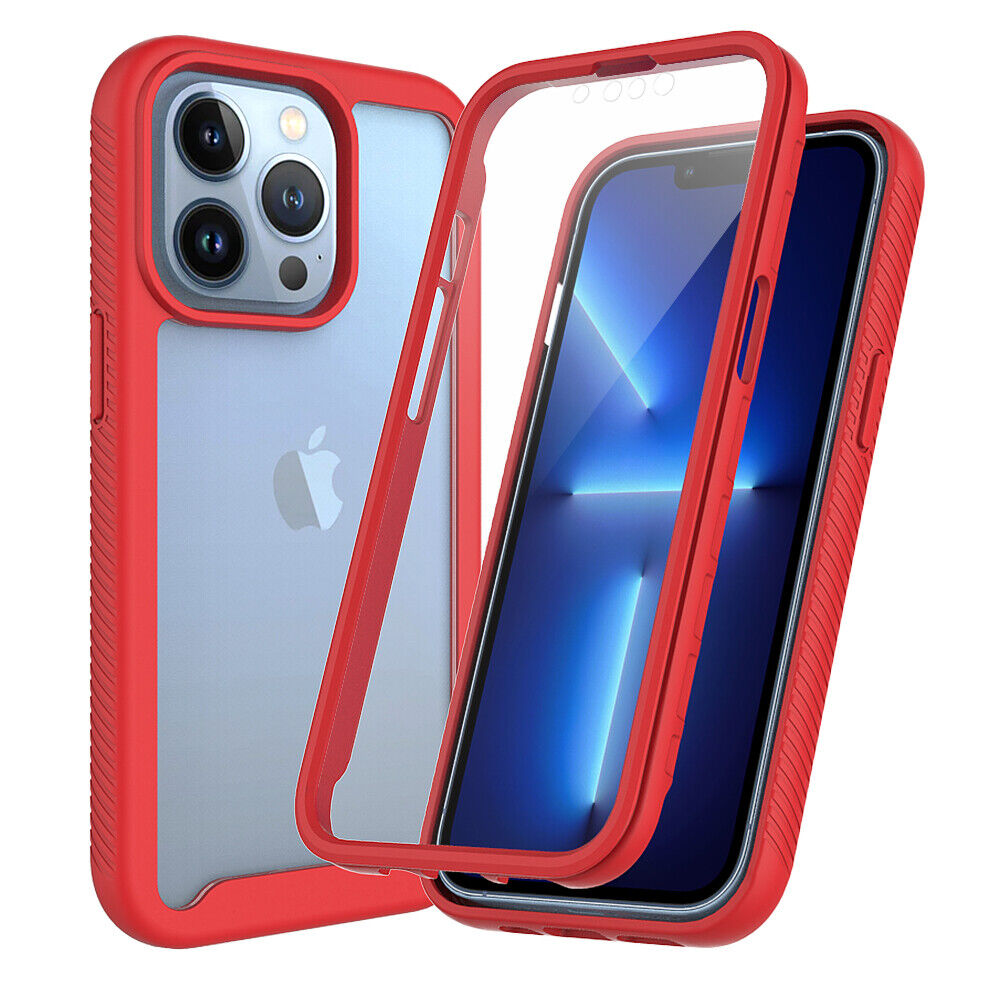 For iPhone 16e 16 15 Pro Max Full Body Rugged Phone Case with Screen Protector