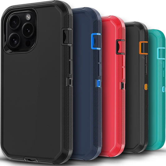 For iPhone 13/13 Pro Max/13 Mini Case Cover Phone Shockproof + Tempered Glass
