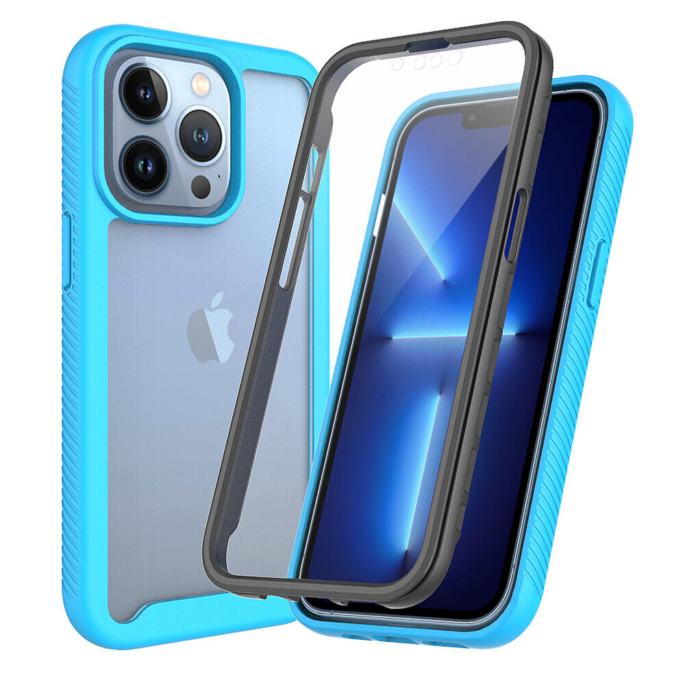 For iPhone 16e 16 15 Pro Max Full Body Rugged Phone Case with Screen Protector