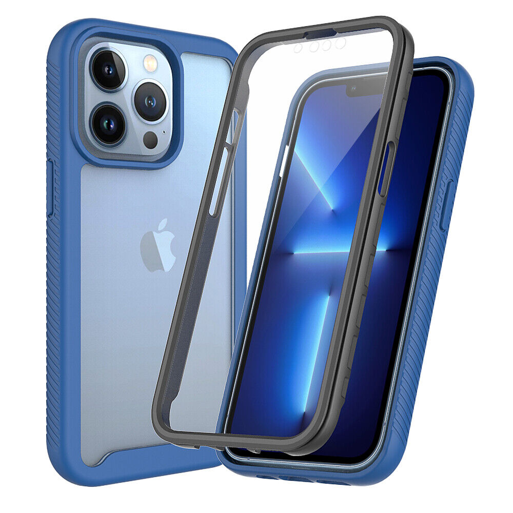 For iPhone 16e 16 15 Pro Max Full Body Rugged Phone Case with Screen Protector