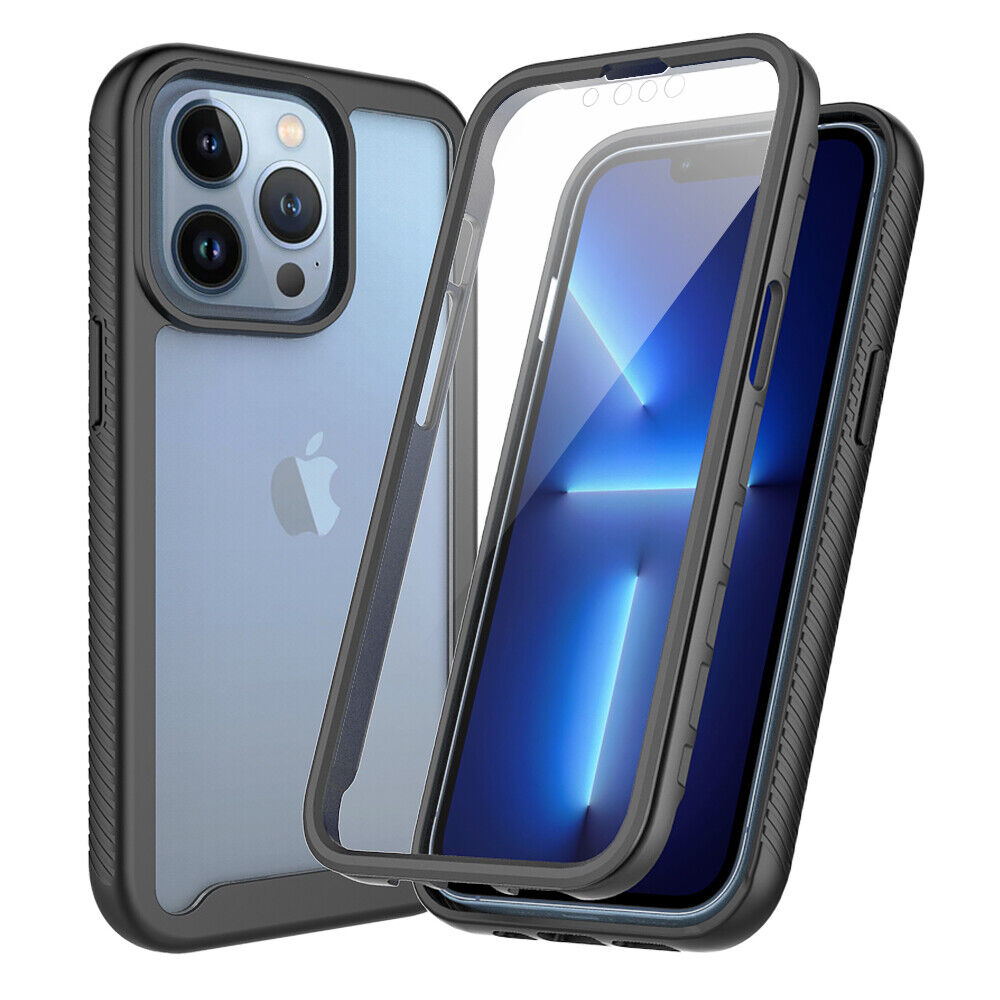 For iPhone 16e 16 15 Pro Max Full Body Rugged Phone Case with Screen Protector