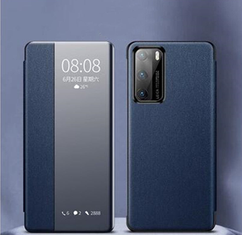 Smart View Protection Case Flip Cover for Huawei P40 Pro Mobile Phone